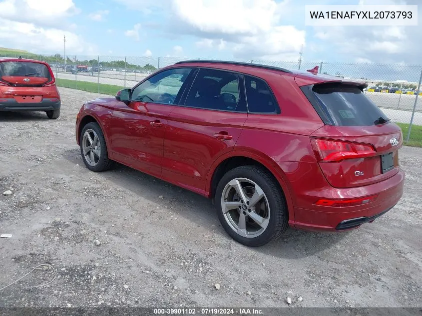 2020 Audi Q5 Titanium Premium Plus VIN: WA1ENAFYXL2073793 Lot: 39901102