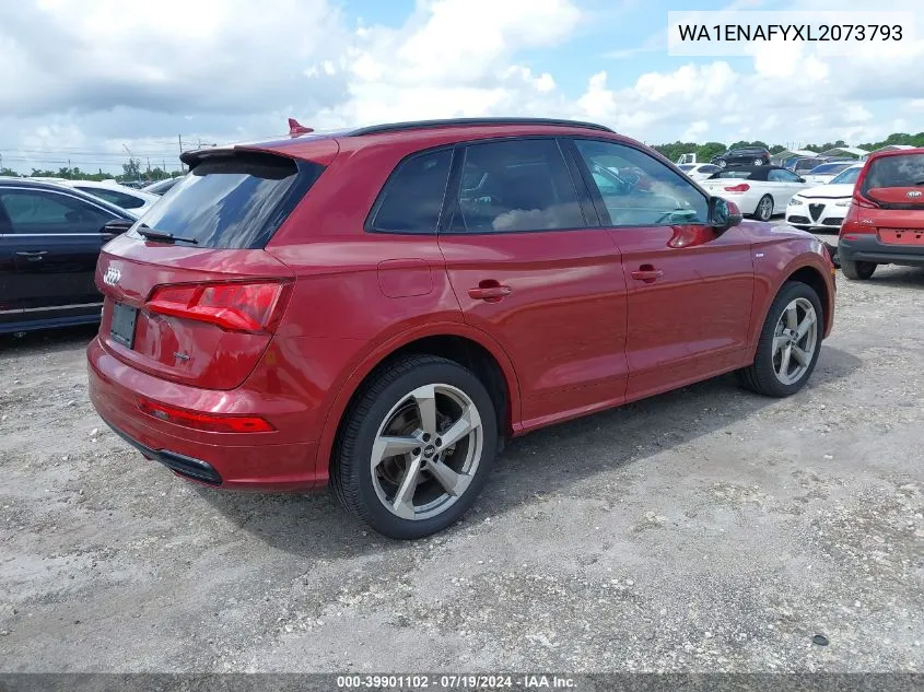 2020 Audi Q5 Titanium Premium Plus VIN: WA1ENAFYXL2073793 Lot: 39901102