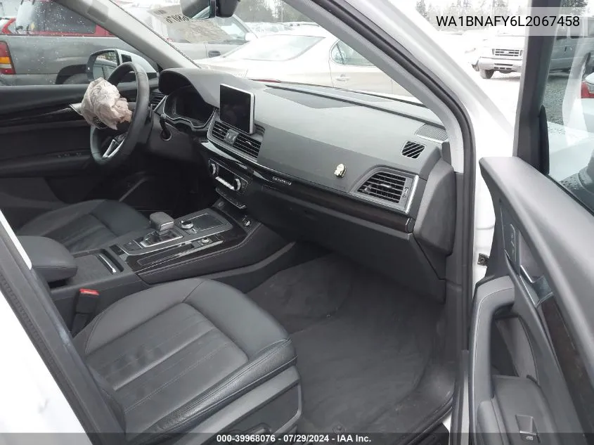 2020 Audi Q5 Premium Plus 45 Tfsi Quattro S Tronic VIN: WA1BNAFY6L2067458 Lot: 39968076