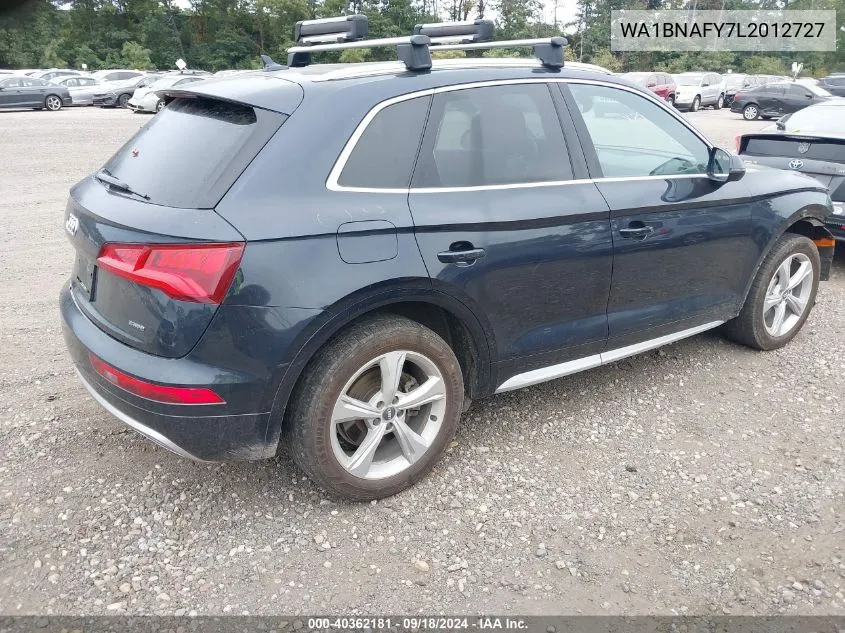 WA1BNAFY7L2012727 2020 Audi Q5 Premium Plus 45 Tfsi Quattro S Tronic