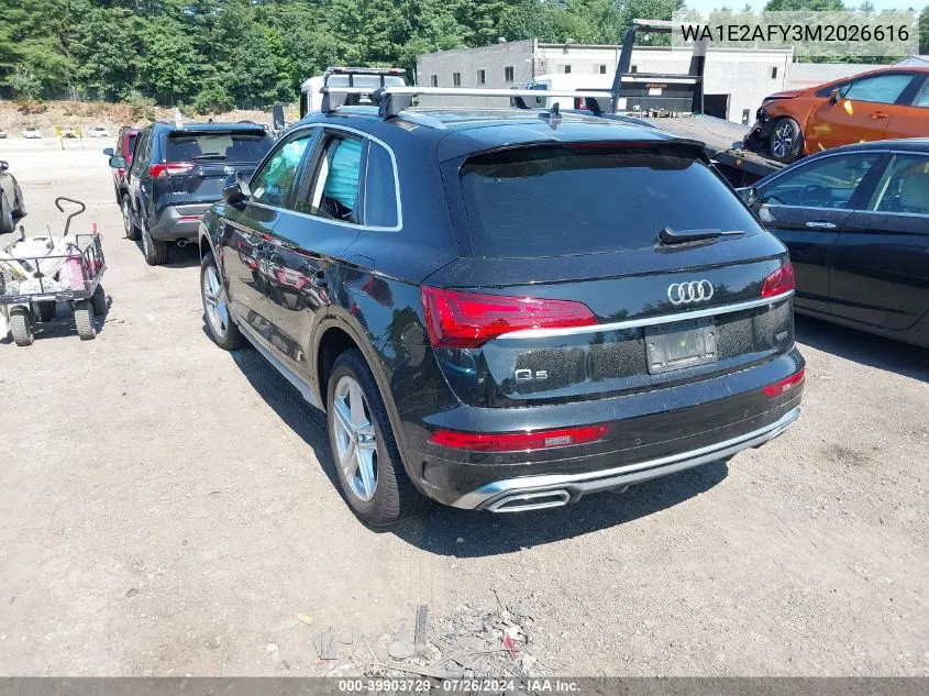 WA1E2AFY3M2026616 2021 Audi Q5 Premium Plus 55 Tfsi E Quattro S Tronic