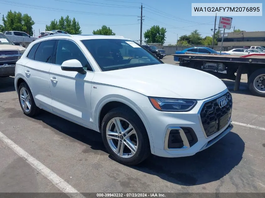 2021 Audi Q5 Premium 55 Tfsi E Quattro S Tronic VIN: WA1G2AFY7M2076895 Lot: 39943232