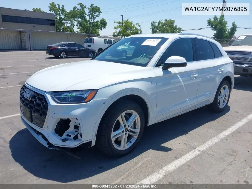 2021 Audi Q5 Premium 55 Tfsi E Quattro S Tronic VIN: WA1G2AFY7M2076895 Lot: 39943232