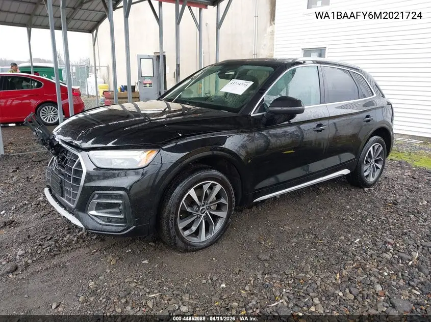 WA1BAAFY6M2021724 2021 Audi Q5 Premium Plus 45 Tfsi Quattro S Tronic