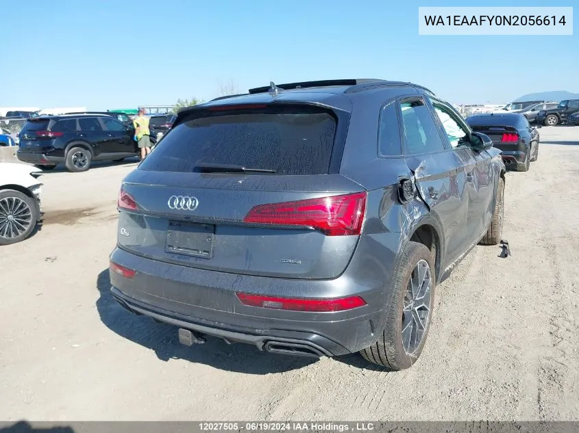 WA1EAAFY0N2056614 2022 Audi Q5