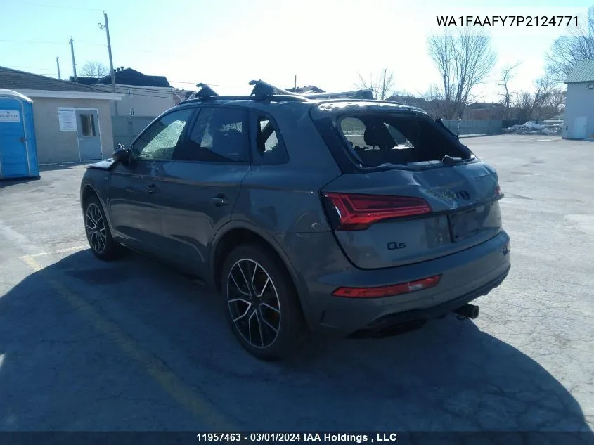 2023 Audi Q5 VIN: WA1FAAFY7P2124771 Lot: 11957463