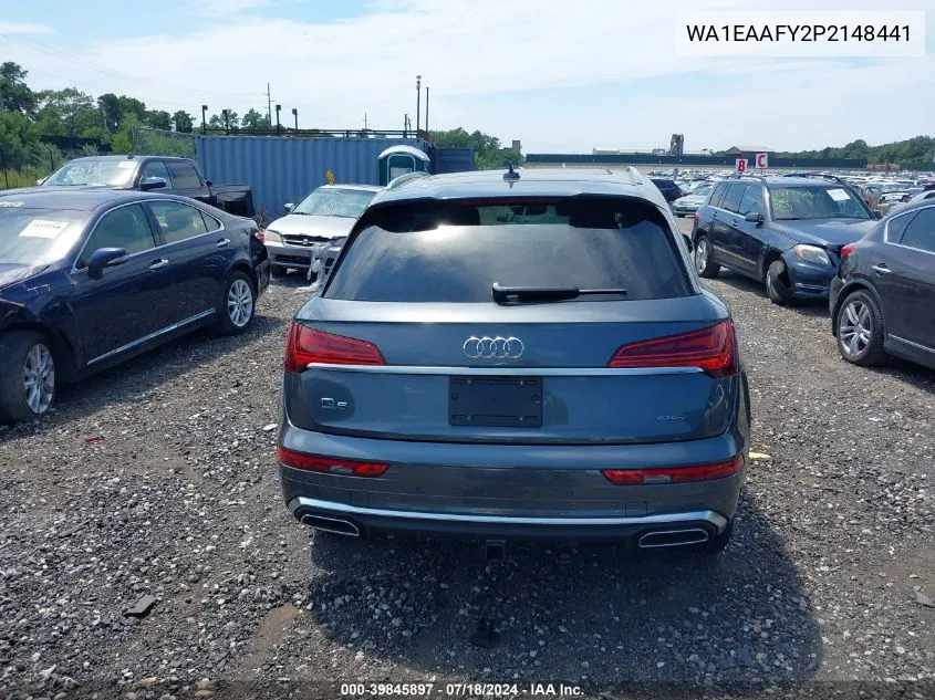 2023 Audi Q5 Premium Plus 45 Tfsi S Line Quattro VIN: WA1EAAFY2P2148441 Lot: 39845897