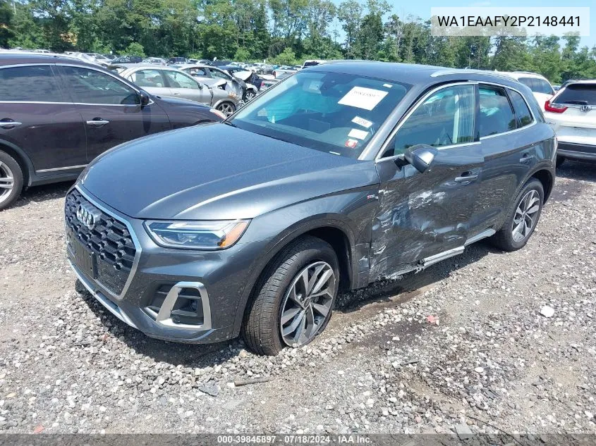 2023 Audi Q5 Premium Plus 45 Tfsi S Line Quattro VIN: WA1EAAFY2P2148441 Lot: 39845897