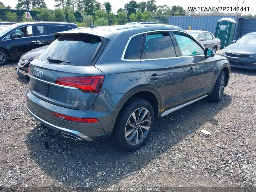 2023 Audi Q5 Premium Plus 45 Tfsi S Line Quattro VIN: WA1EAAFY2P2148441 Lot: 39845897