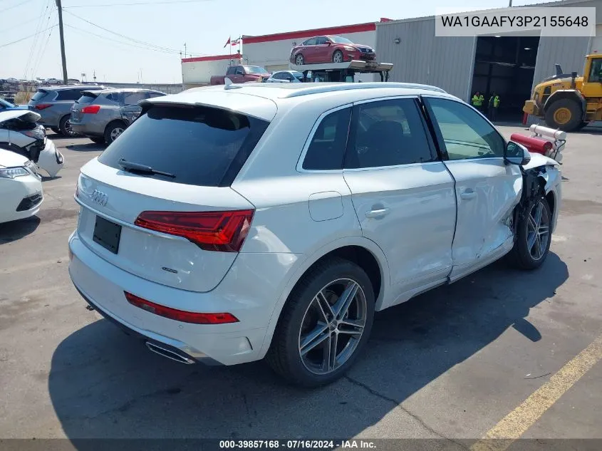 2023 Audi Q5 Premium 45 Tfsi S Line Quattro VIN: WA1GAAFY3P2155648 Lot: 39857168