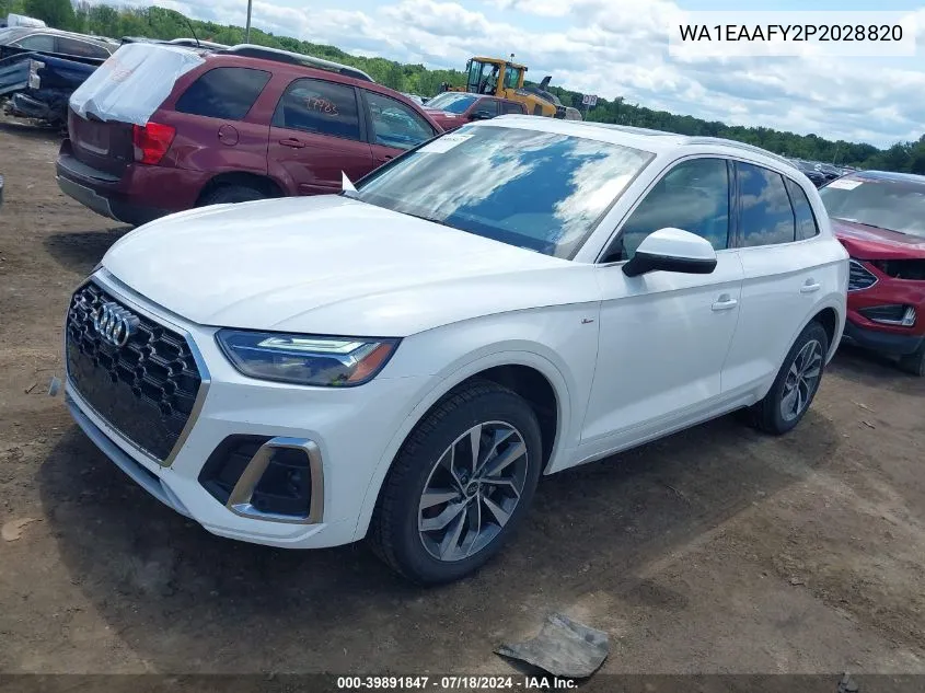 2023 Audi Q5 Premium Plus 45 Tfsi S Line Quattro VIN: WA1EAAFY2P2028820 Lot: 39891847