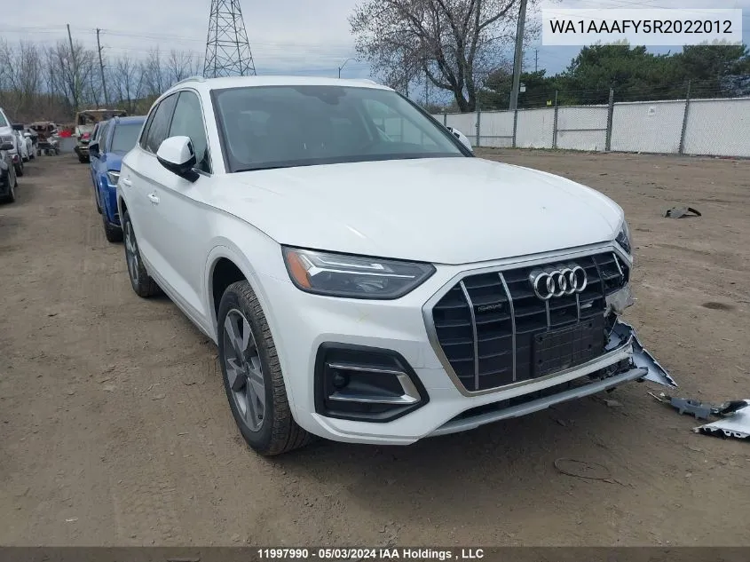 2024 Audi Q5 VIN: WA1AAAFY5R2022012 Lot: 11997990