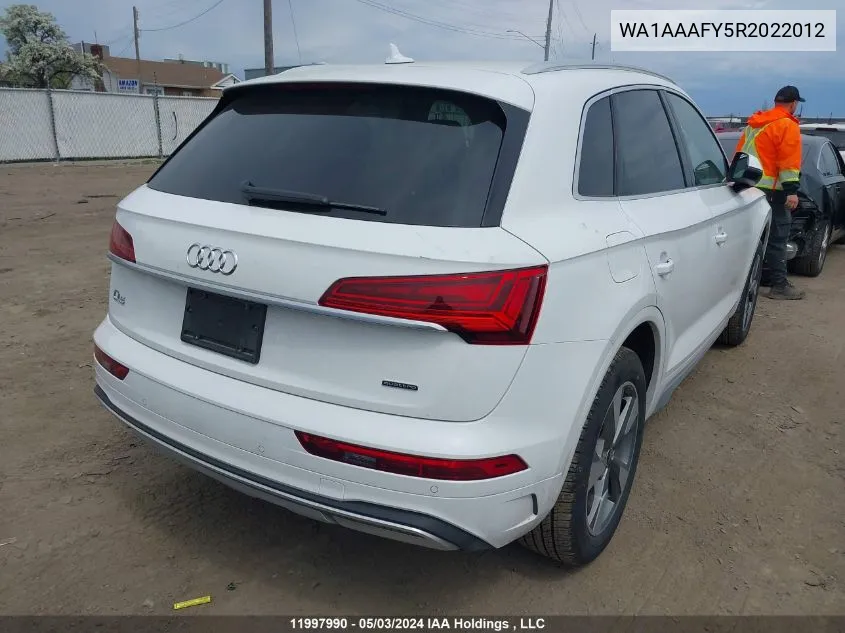 2024 Audi Q5 VIN: WA1AAAFY5R2022012 Lot: 11997990