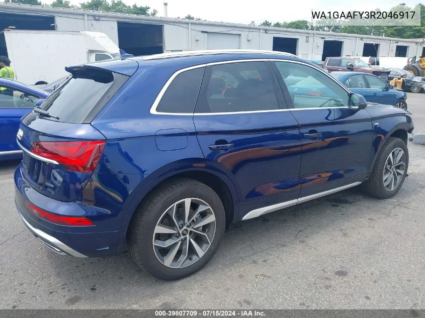 2024 Audi Q5 Premium 45 Tfsi S Line Quattro VIN: WA1GAAFY3R2046917 Lot: 39807709