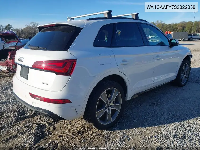 WA1GAAFY7S2022058 2025 Audi Q5 Premium 45 Tfsi S Line Quattro