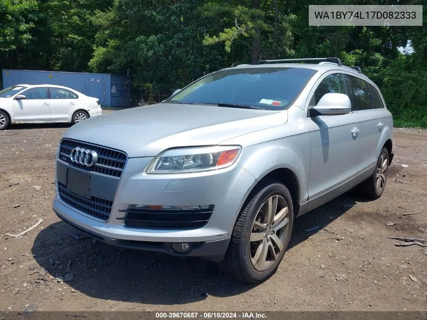 2007 Audi Q7 3.6 Premium VIN: WA1BY74L17D082333 Lot: 39670657