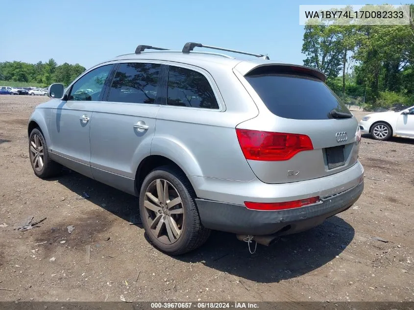 2007 Audi Q7 3.6 Premium VIN: WA1BY74L17D082333 Lot: 39670657