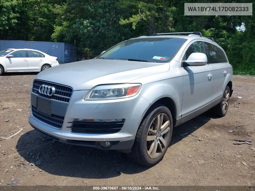 2007 Audi Q7 3.6 Premium VIN: WA1BY74L17D082333 Lot: 39670657