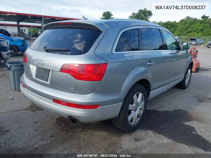 WA1AV74L37D008237 2007 Audi Q7 4.2