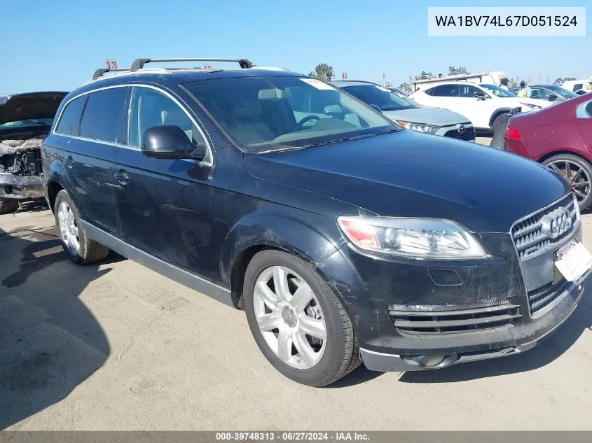 WA1BV74L67D051524 2007 Audi Q7 4.2 Premium