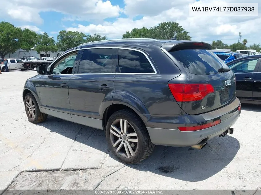 2007 Audi Q7 4.2 Premium VIN: WA1BV74L77D037938 Lot: 39793690