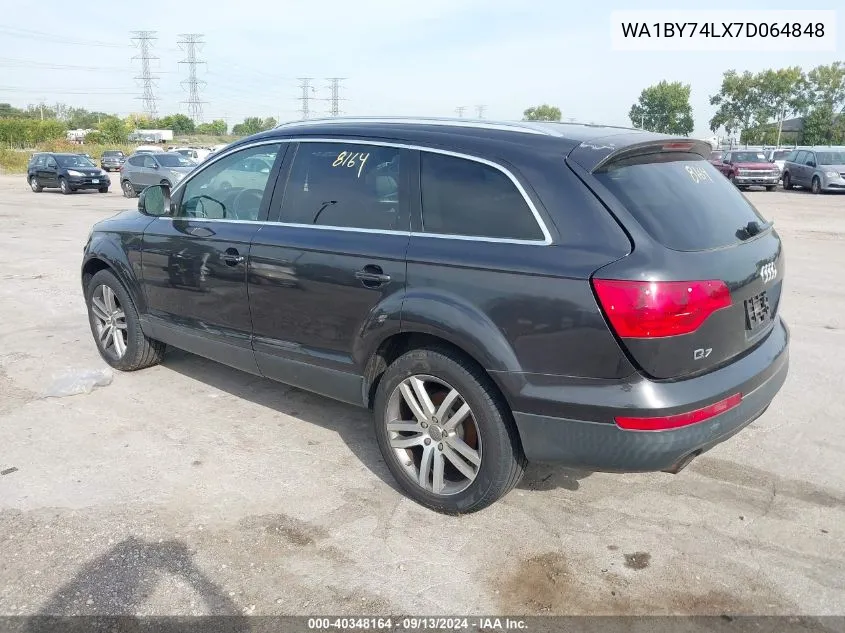 2007 Audi Q7 3.6 Premium VIN: WA1BY74LX7D064848 Lot: 40348164