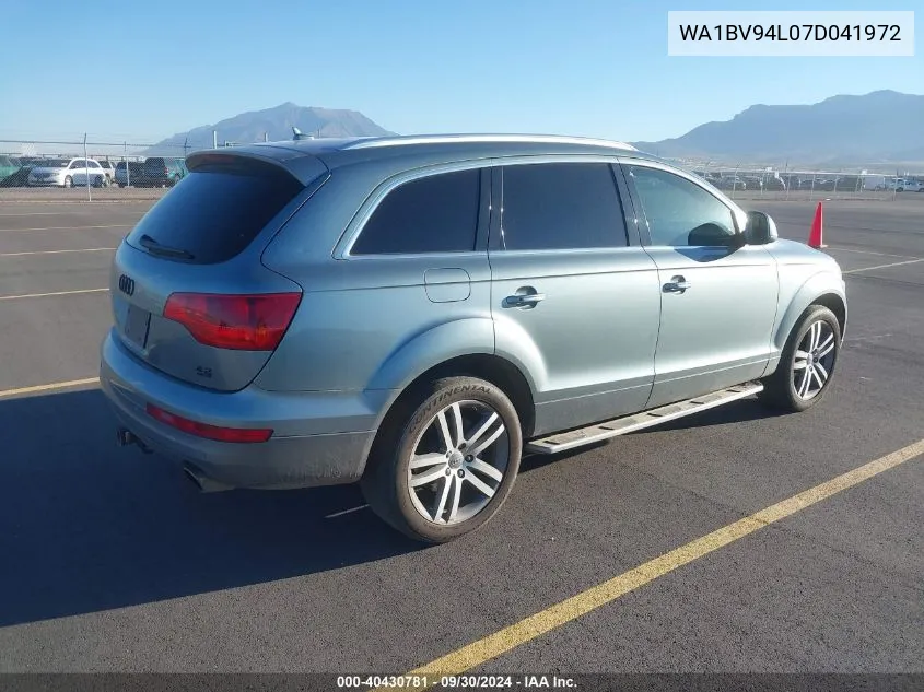 WA1BV94L07D041972 2007 Audi Q7 4.2 Quattro Premium