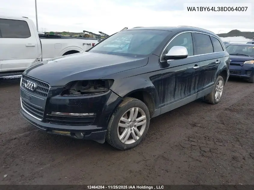 WA1BY64L38D064007 2008 Audi Q7 3.6 Premium