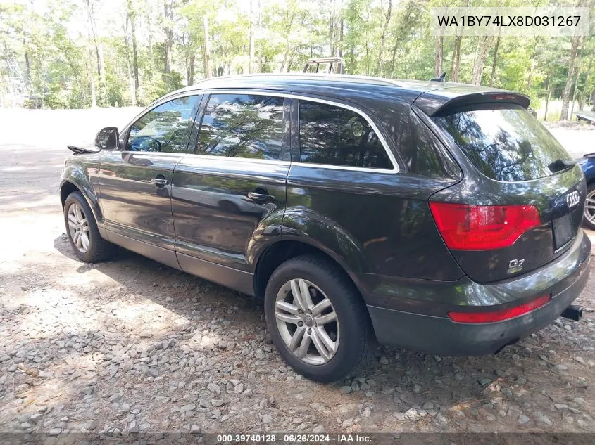 2008 Audi Q7 3.6 Premium VIN: WA1BY74LX8D031267 Lot: 39740128