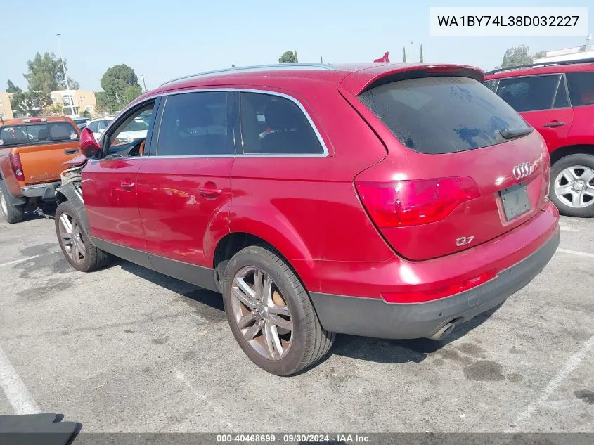 WA1BY74L38D032227 2008 Audi Q7 3.6 Premium