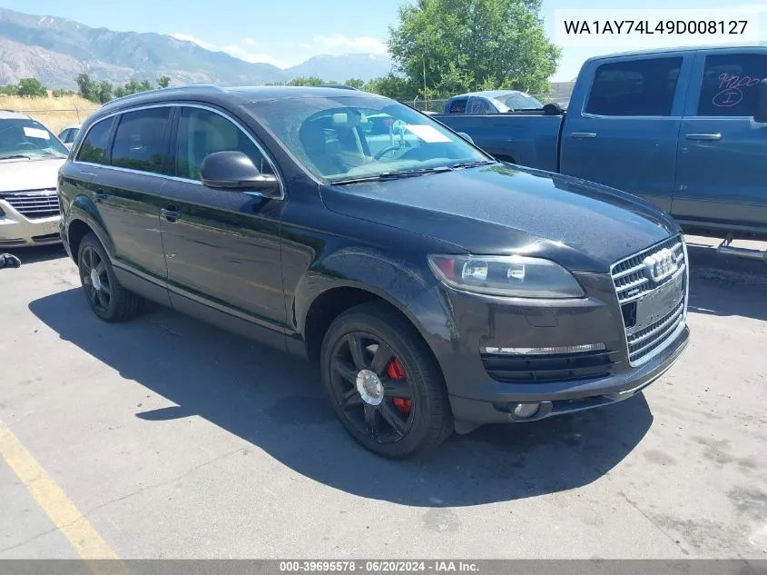 2009 Audi Q7 3.6 5 Passenger/3.6 Premium VIN: WA1AY74L49D008127 Lot: 39695578