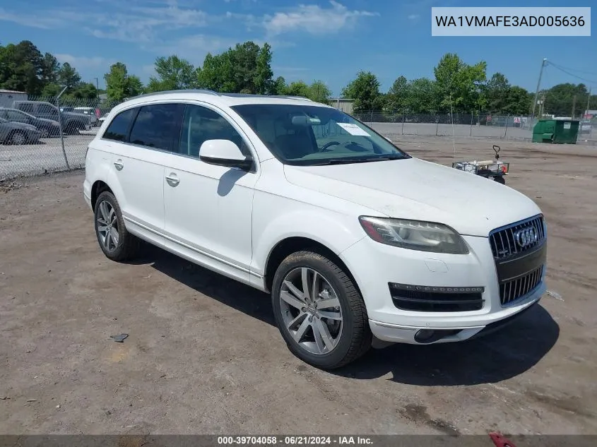 WA1VMAFE3AD005636 2010 Audi Q7 3.0 Tdi Premium