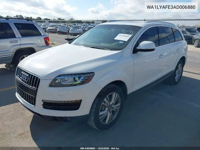 WA1LYAFE3AD006880 2010 Audi Q7 3.6 Premium