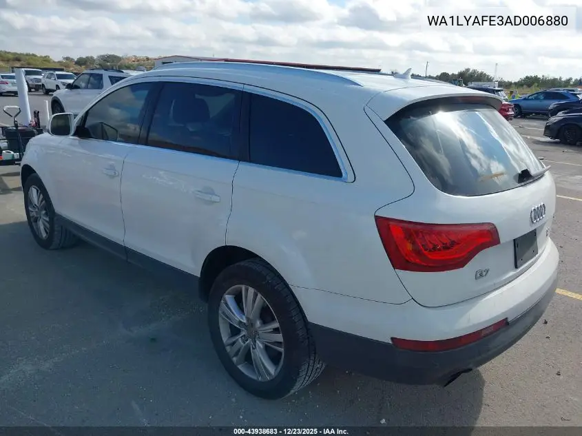 WA1LYAFE3AD006880 2010 Audi Q7 3.6 Premium