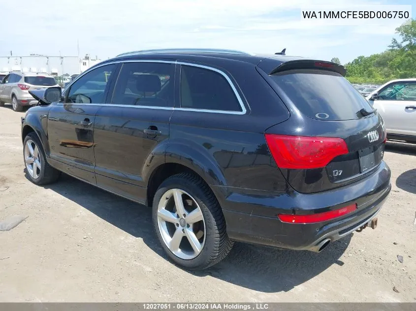 WA1MMCFE5BD006750 2011 Audi Q7 3.0L Tdi Premium