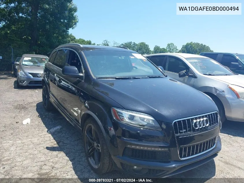 WA1DGAFE0BD000494 2011 Audi Q7 Prestige