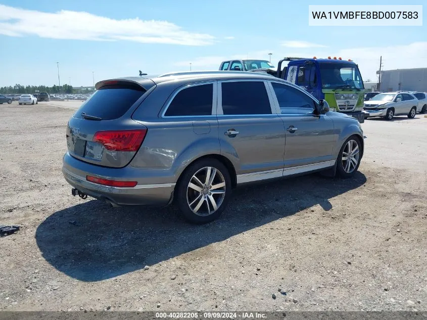 WA1VMBFE8BD007583 2011 Audi Q7 3.0 Tdi Premium