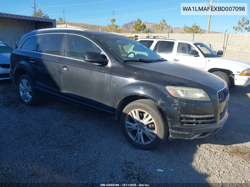WA1LMAFEXBD007098 2011 Audi Q7 3.0 Tdi Premium
