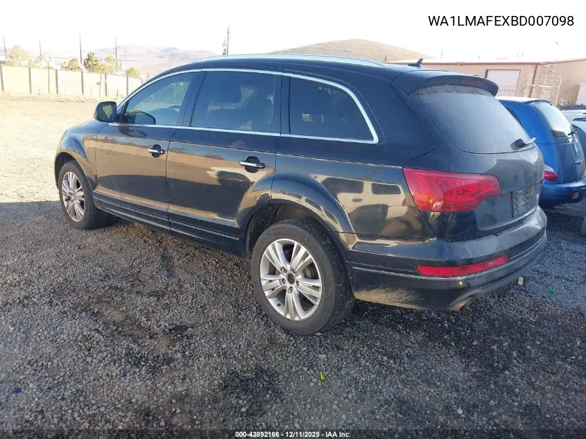 WA1LMAFEXBD007098 2011 Audi Q7 3.0 Tdi Premium