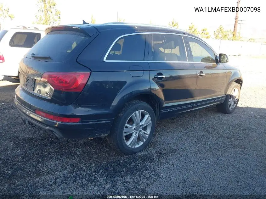 WA1LMAFEXBD007098 2011 Audi Q7 3.0 Tdi Premium