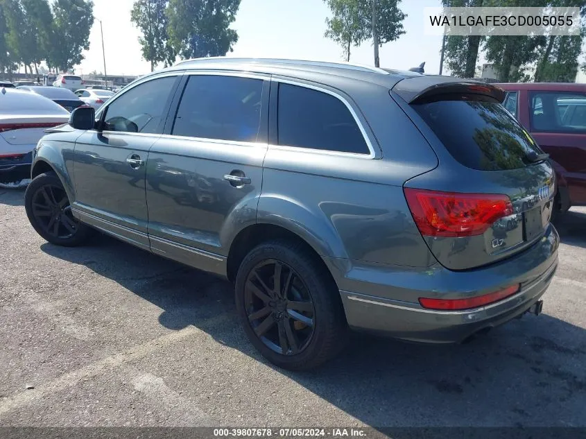 WA1LGAFE3CD005055 2012 Audi Q7 3.0T Premium