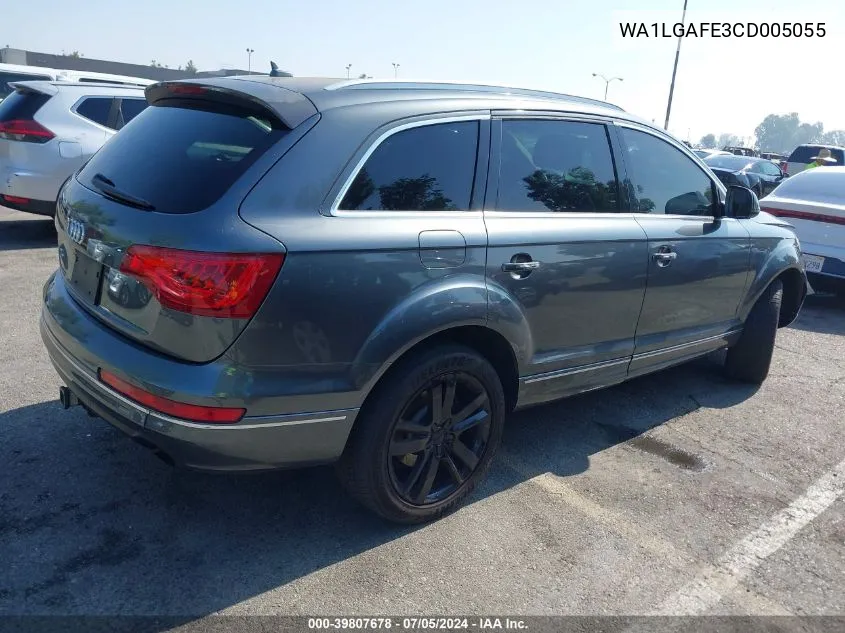 WA1LGAFE3CD005055 2012 Audi Q7 3.0T Premium