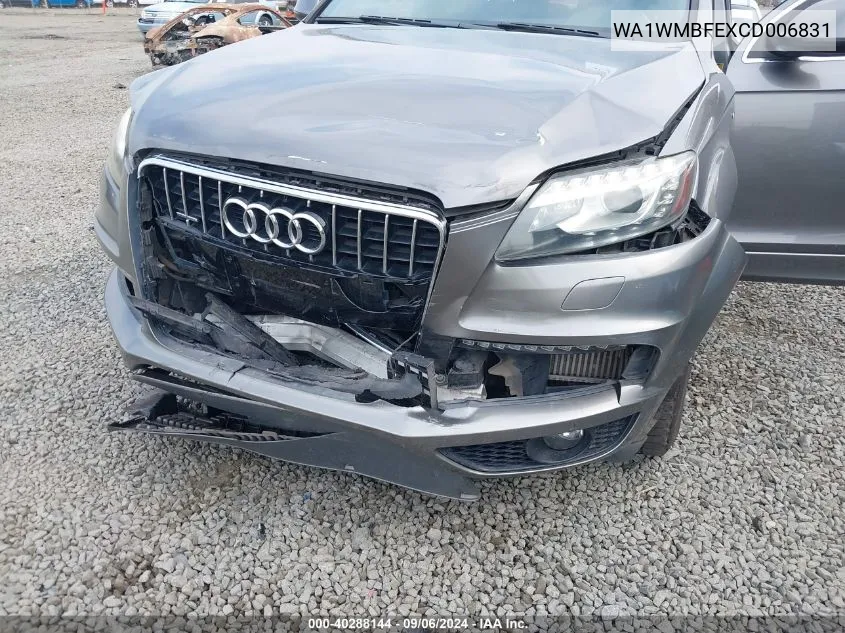 WA1WMBFEXCD006831 2012 Audi Q7 3.0 Tdi Premium