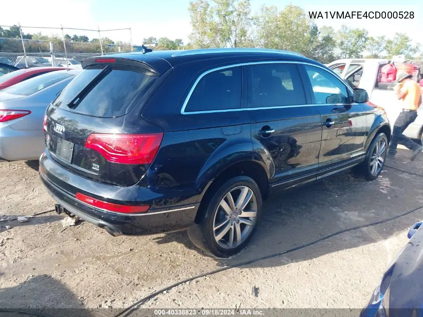 WA1VMAFE4CD000528 2012 Audi Q7 3.0 Tdi Premium