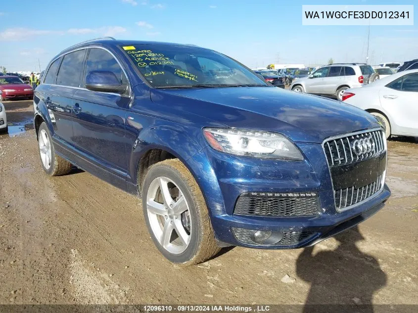 WA1WGCFE3DD012341 2013 Audi Q7