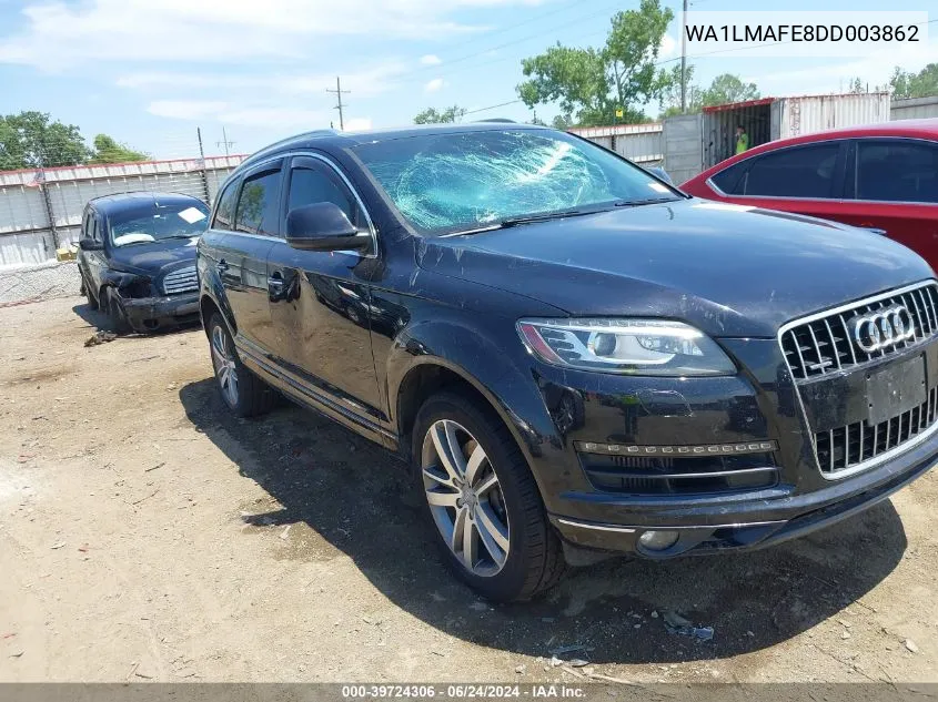 2013 Audi Q7 3.0 Tdi Premium VIN: WA1LMAFE8DD003862 Lot: 39724306