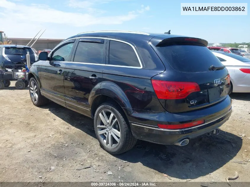 2013 Audi Q7 3.0 Tdi Premium VIN: WA1LMAFE8DD003862 Lot: 39724306