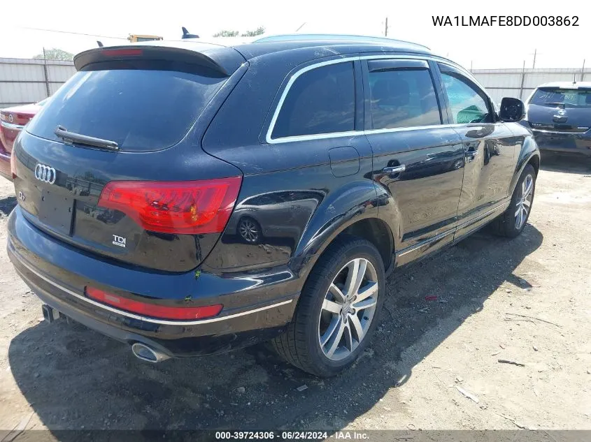 2013 Audi Q7 3.0 Tdi Premium VIN: WA1LMAFE8DD003862 Lot: 39724306