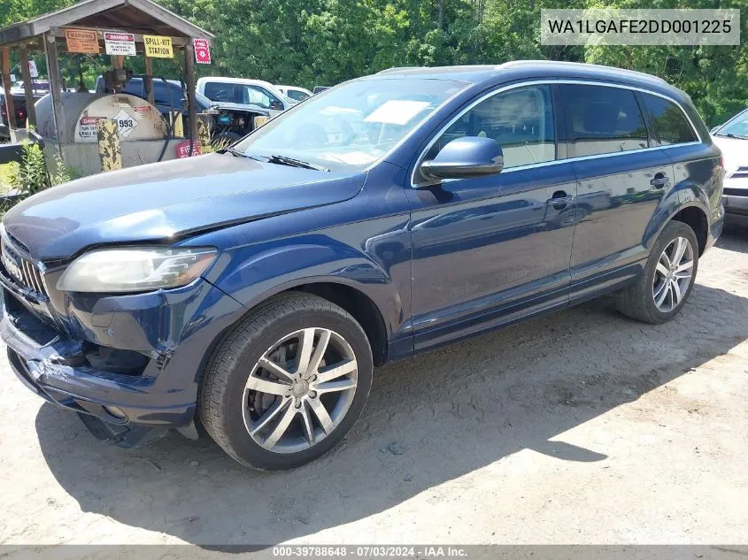 WA1LGAFE2DD001225 2013 Audi Q7 3.0T Premium