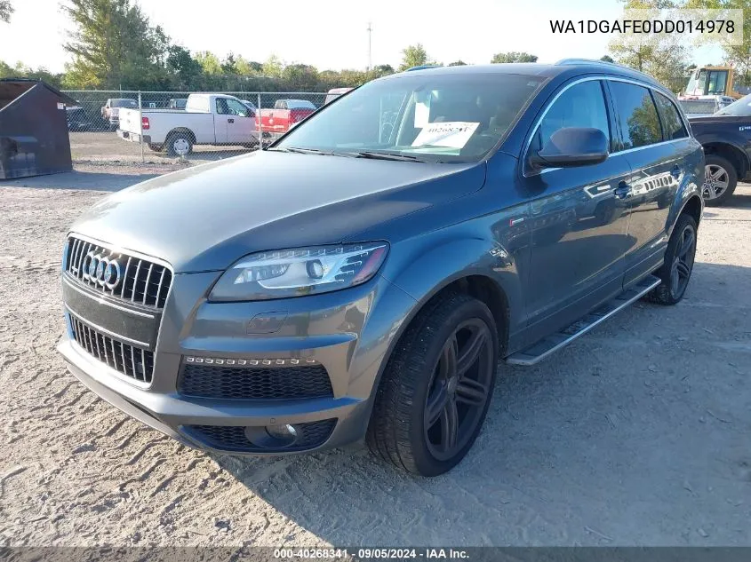 WA1DGAFE0DD014978 2013 Audi Q7 Prestige